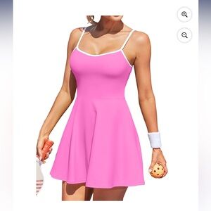 Women's Tennis Dress with Shorts Workout Exercise Activewear Sport Dress